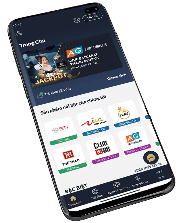 Giao diện thân thiện ứng dụng dbet12