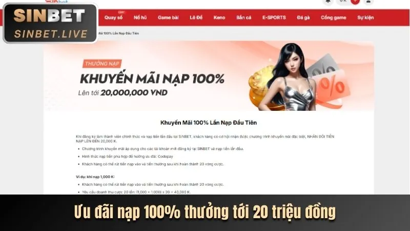 Thưởng chào mừng Slot
